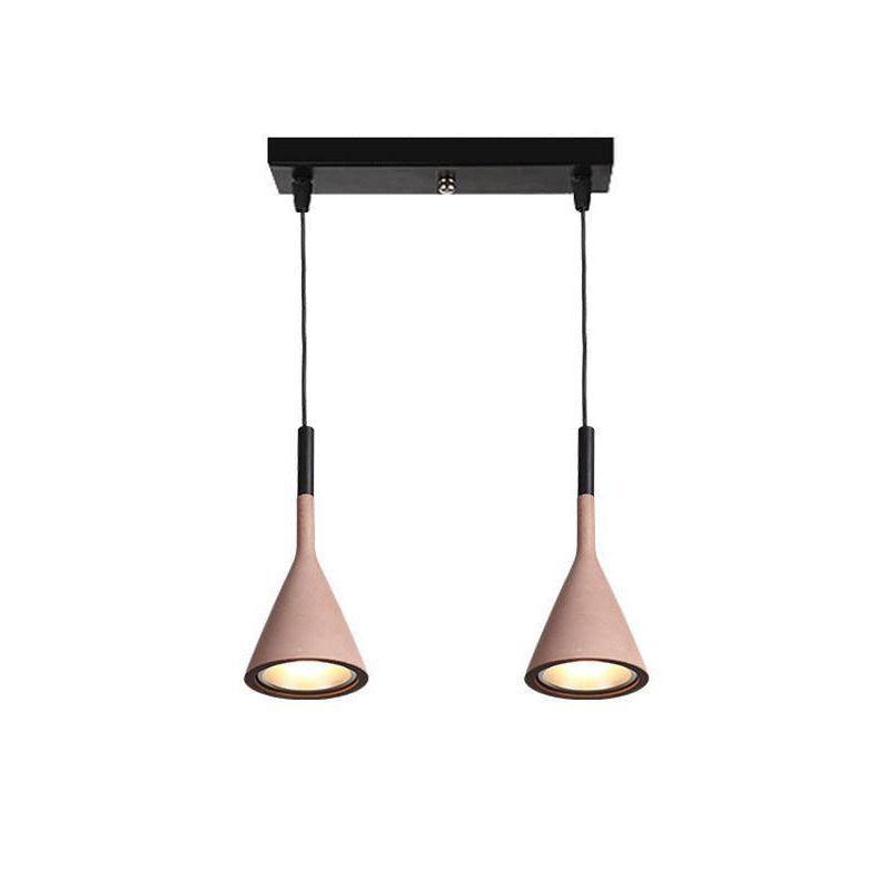 Modern Round Cement Hanging Light
