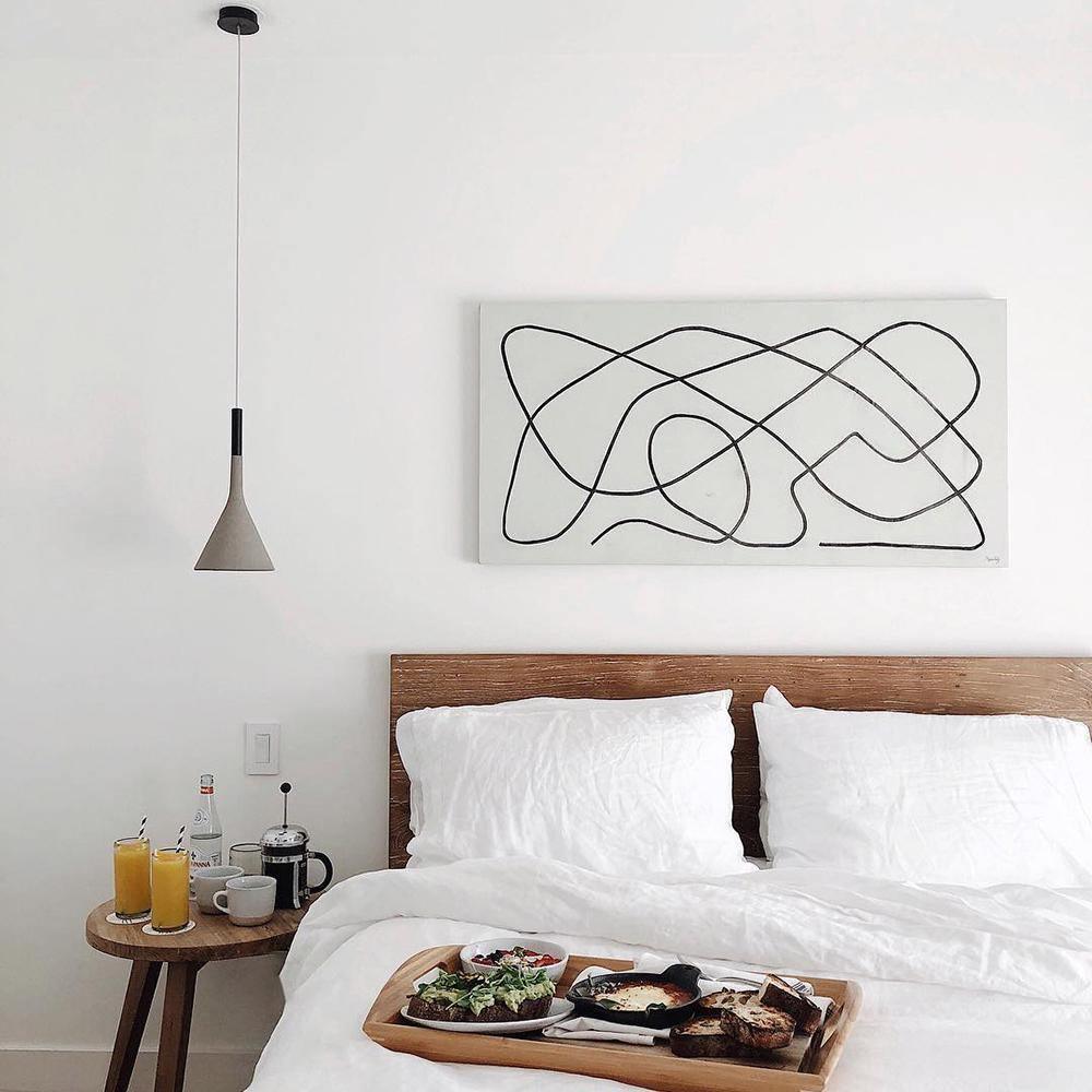 Modern Round Cement Hanging Light
