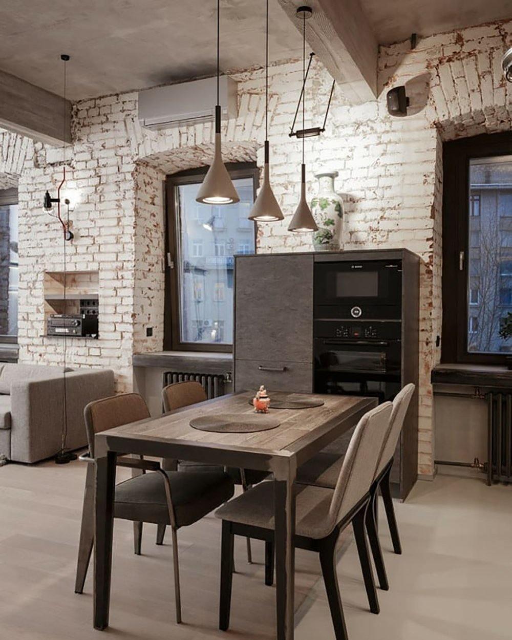 Modern Round Cement Hanging Light