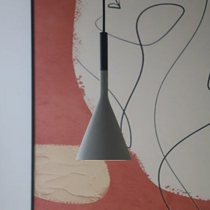 Modern Grey Concrete Pendant Light Fixture