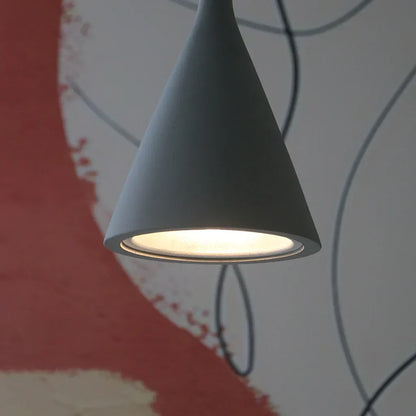 Modern Grey Concrete Pendant Light Fixture