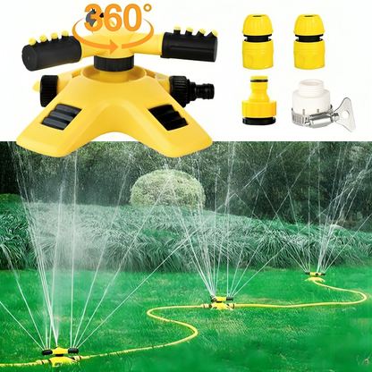 Automatic Yard Sprinkler with 360° Coverage