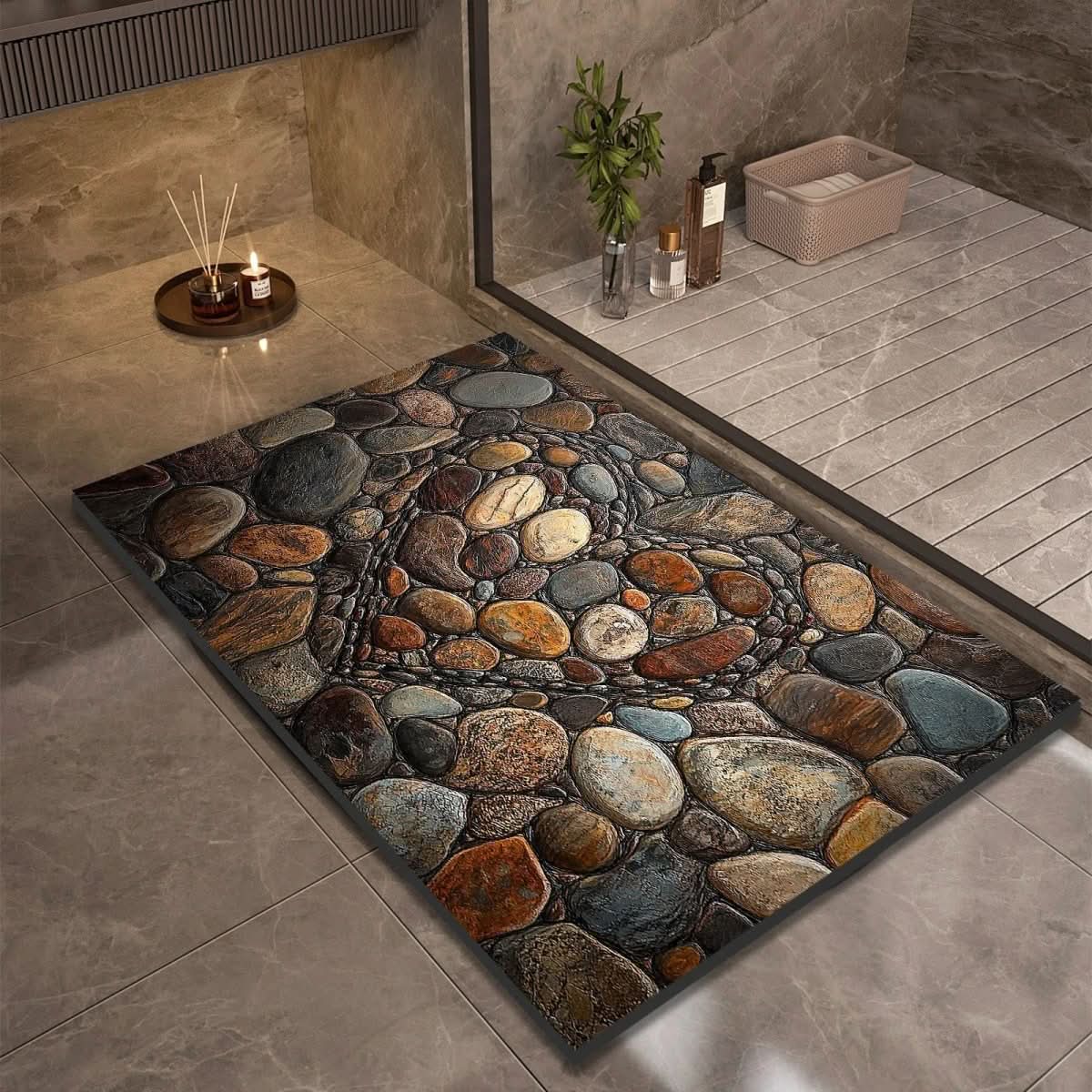 Non Slip Natural Fiber Bathroom Mat