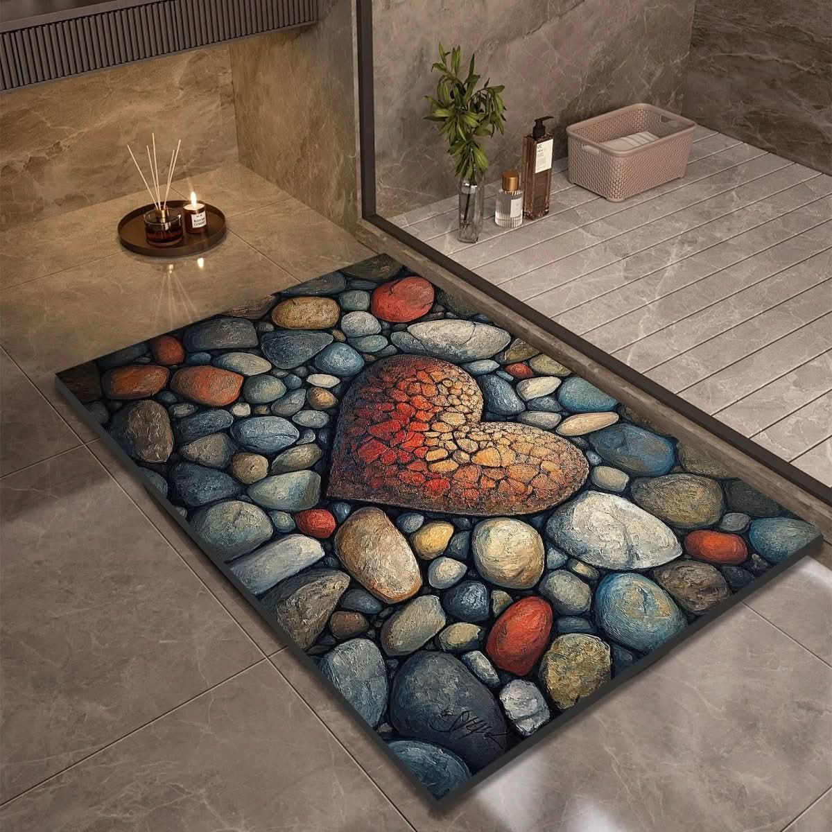 Non Slip Natural Fiber Bathroom Mat