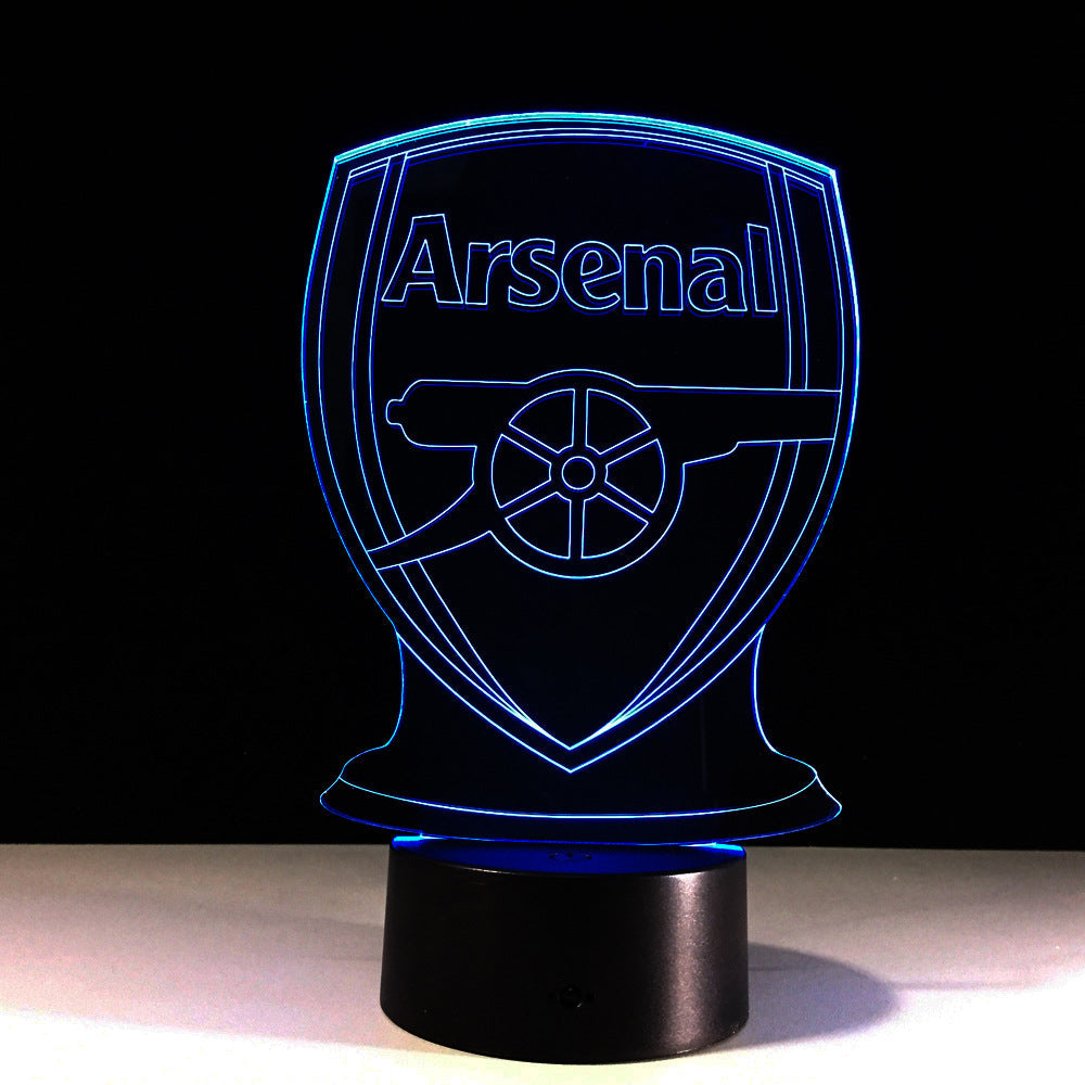 3D Effect Arsenal Football Table Lamp - Cofik