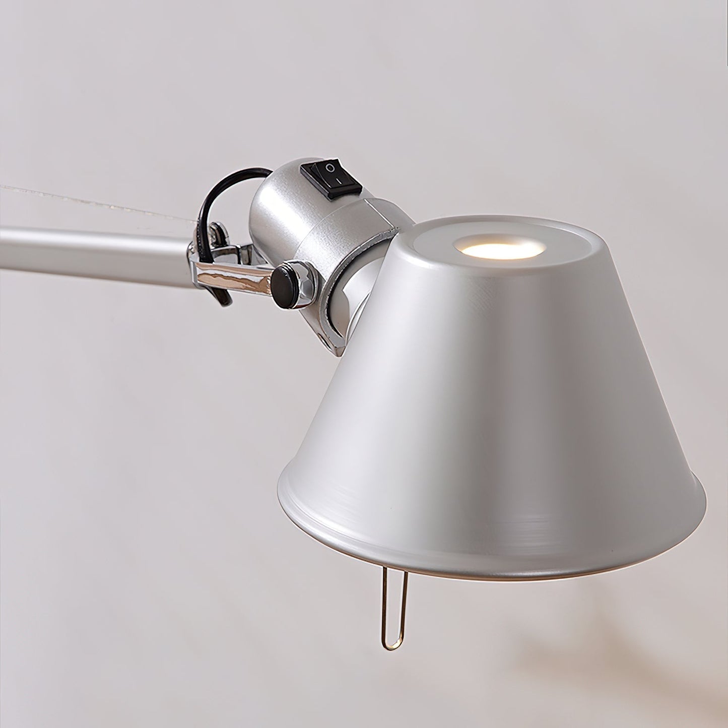 Rustic Stone Rocking Arm Lamp