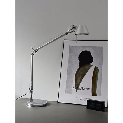 Rustic Stone Rocking Arm Lamp