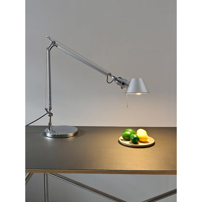 Rustic Stone Rocking Arm Lamp