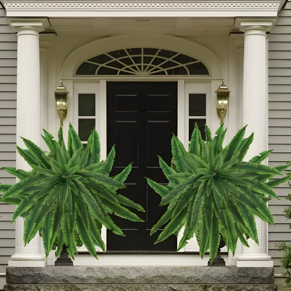 Realistic Green Boston Fern Indoor Plant