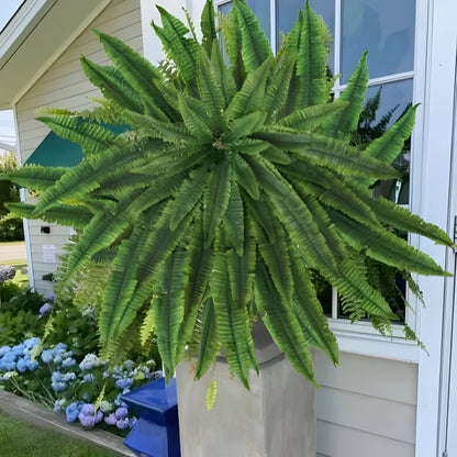 Realistic Green Boston Fern Indoor Plant - Cofik