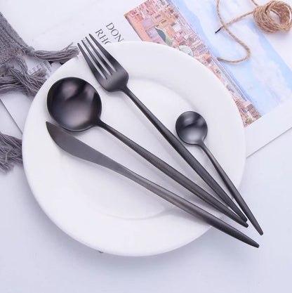Premium Metal Silverware Set for Home Dining