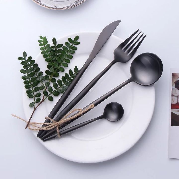 Premium Metal Silverware Set for Home Dining - Cofik
