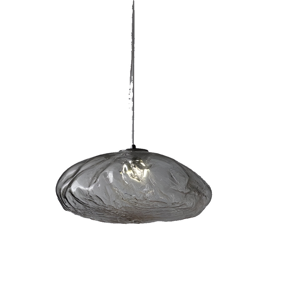 Sleek Glass Pendant Lamp for Kitchen Island