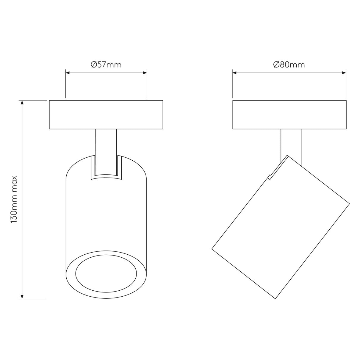 Simple White Wall Light Switch