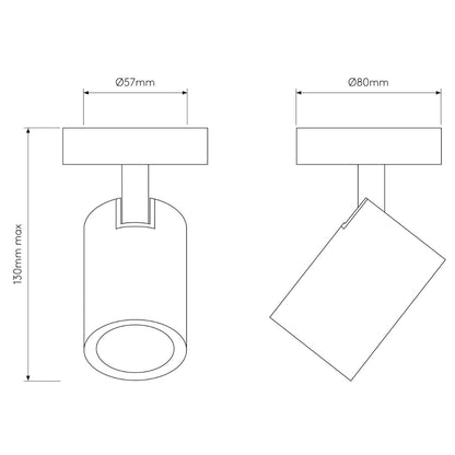 Simple White Wall Light Switch