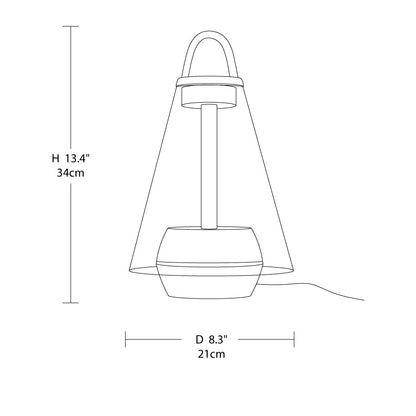 Compact Bright Desk Light 8.3″