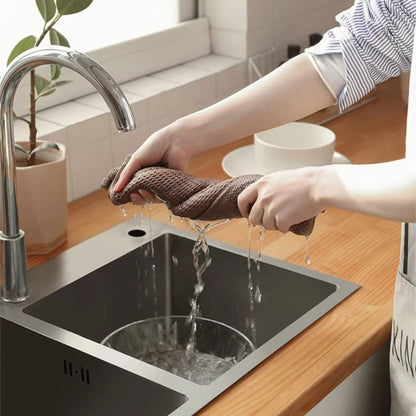 Natural Honeycomb Pattern Kitchen Towel Set