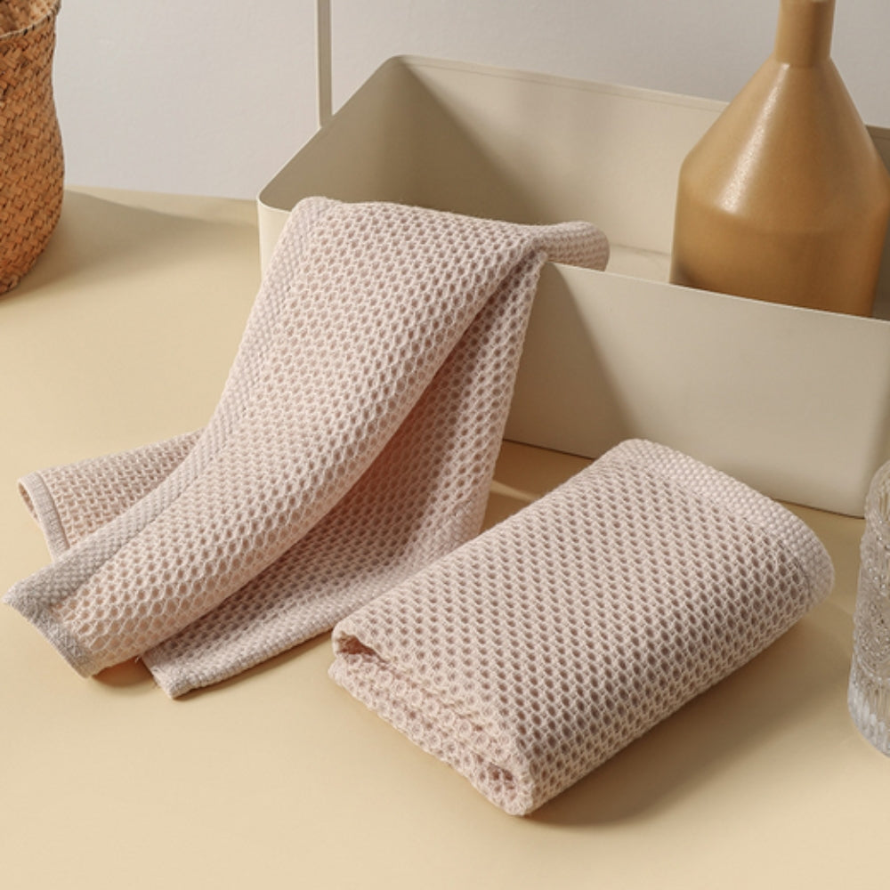 Natural Honeycomb Pattern Kitchen Towel Set