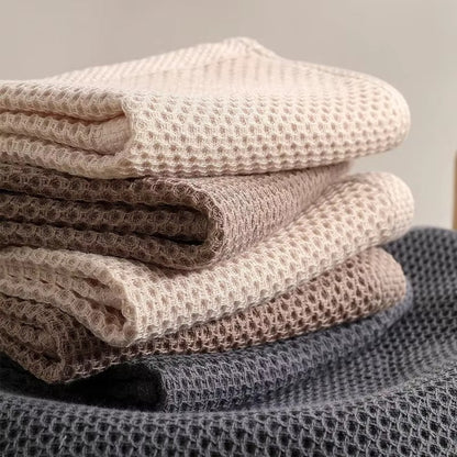 Natural Honeycomb Pattern Kitchen Towel Set
