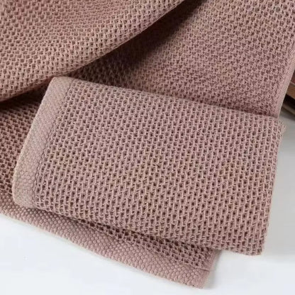 Natural Honeycomb Pattern Kitchen Towel Set