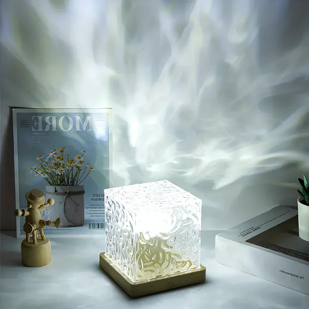 Stylish Glass Table Lamp Soft Lighting