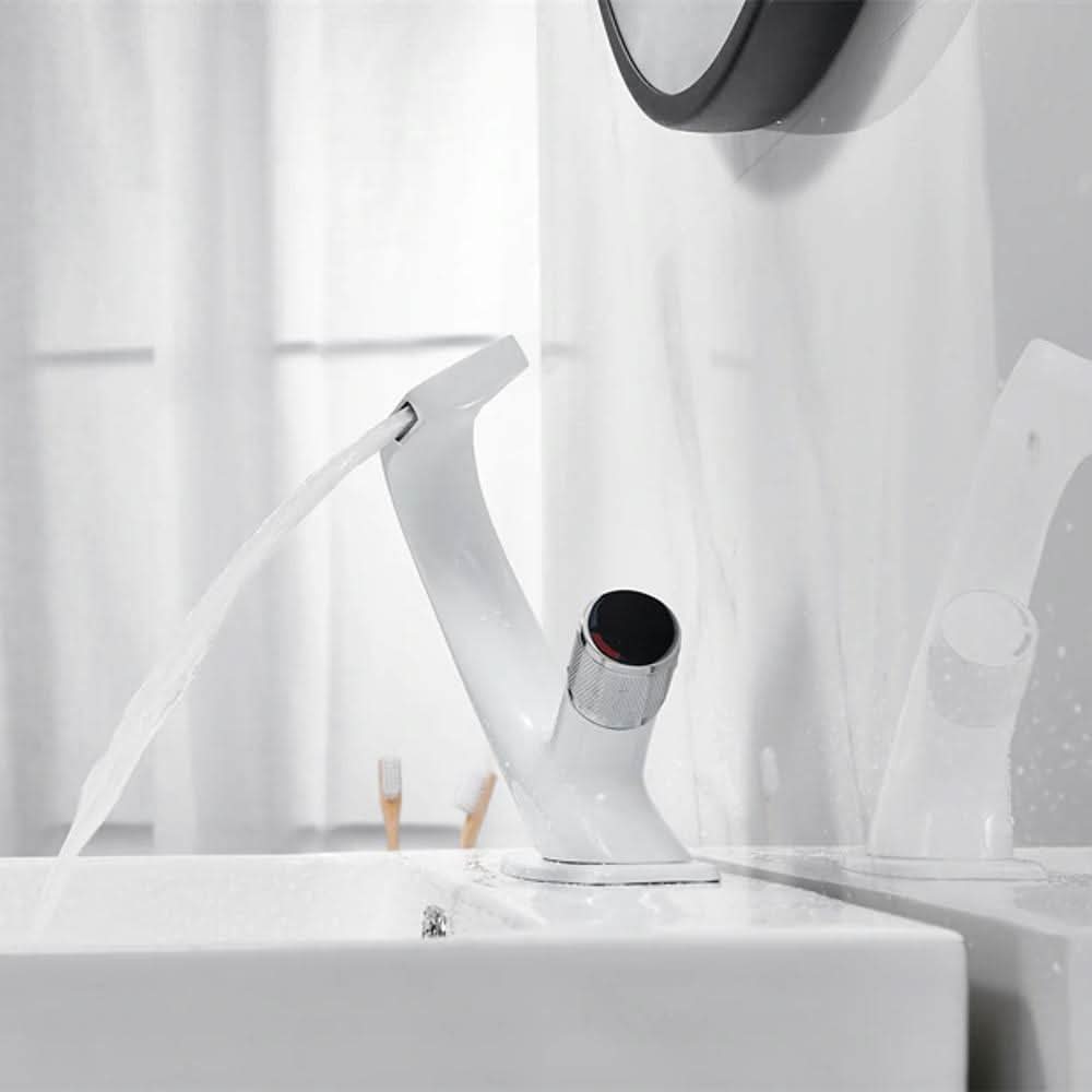 Contemporary Chrome Bathroom Faucet Mixer Tap