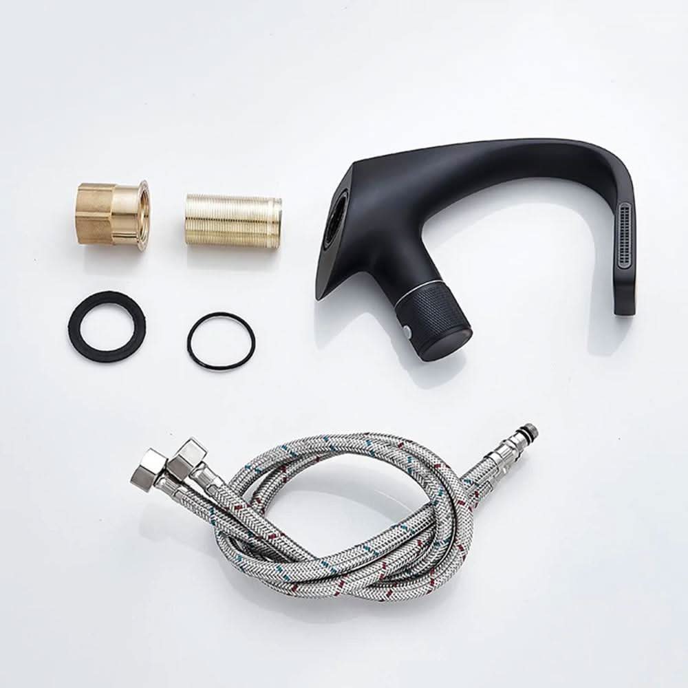 Contemporary Chrome Bathroom Faucet Mixer Tap