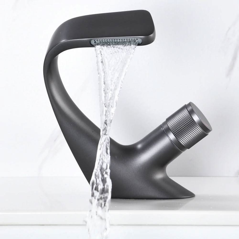 Contemporary Chrome Bathroom Faucet Mixer Tap