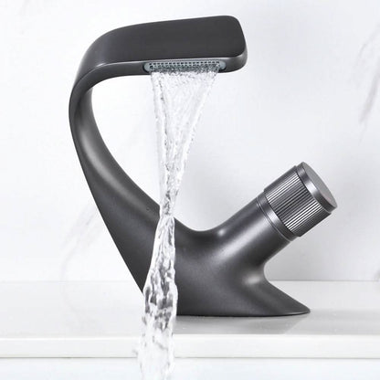 Contemporary Chrome Bathroom Faucet Mixer Tap