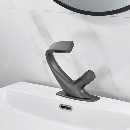 Contemporary Chrome Bathroom Faucet Mixer Tap
