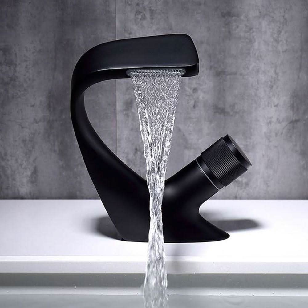 Contemporary Chrome Bathroom Faucet Mixer Tap - Cofik