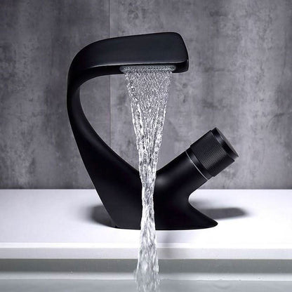 Contemporary Chrome Bathroom Faucet Mixer Tap - Cofik