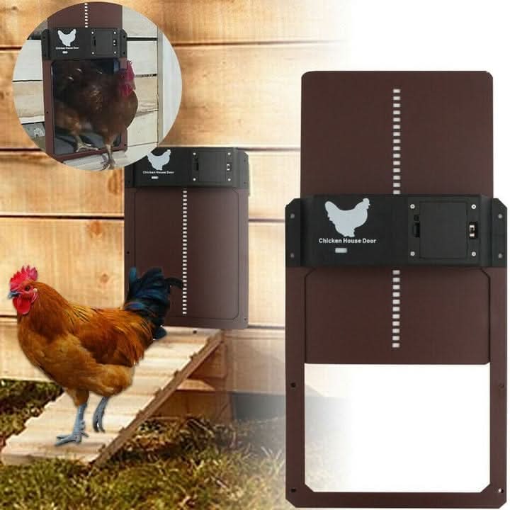 Automatic Chicken Coop Door with Timer and Weather Shield
