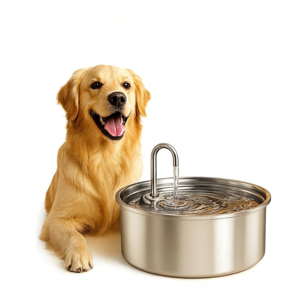 Easy Clean Stainless Pet Drinking Fountain
