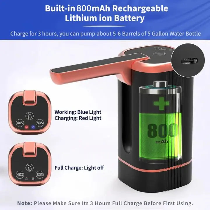 Portable Electric Water Pump Dispenser