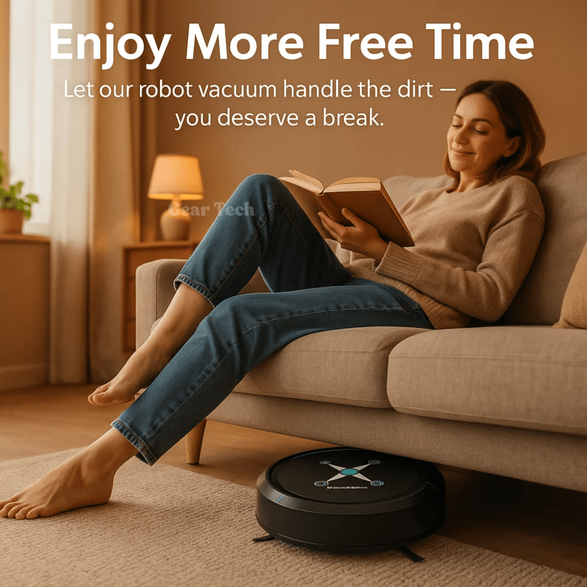 Smart Robot Vacuum Cleaner with Mop Function