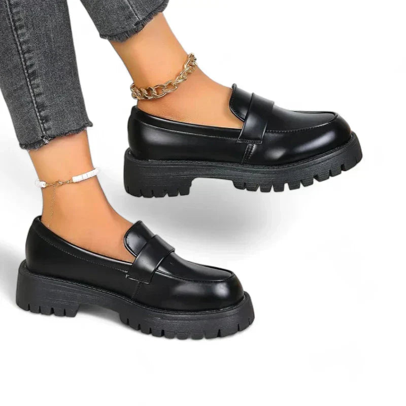 Comfortable Womens Thick Sole Loafers