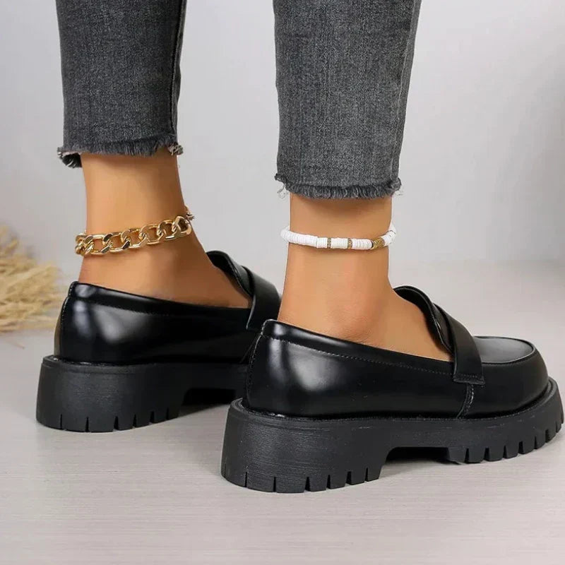 Comfortable Womens Thick Sole Loafers
