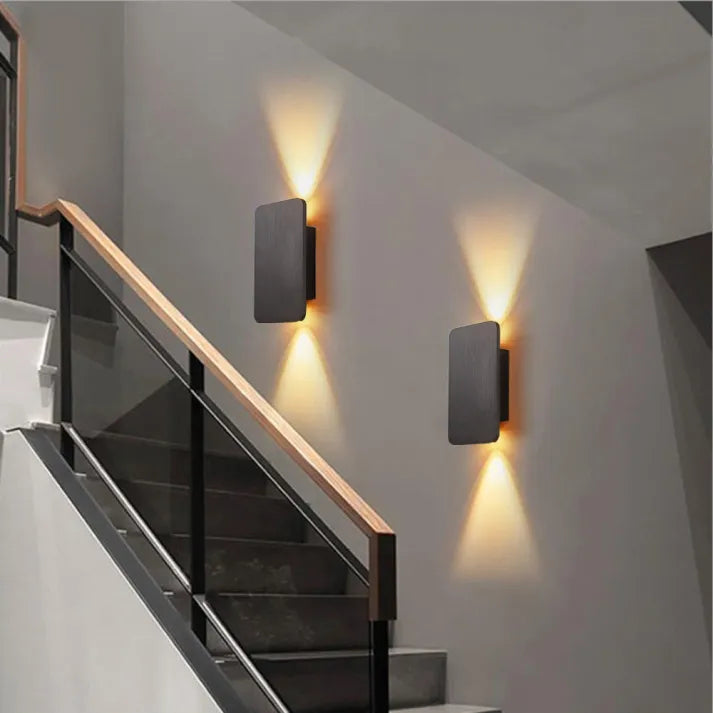 Contemporary Square Stainless Steel Wall Light