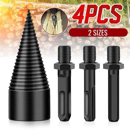 Heavy Duty Steel Firewood Drill Bit Set