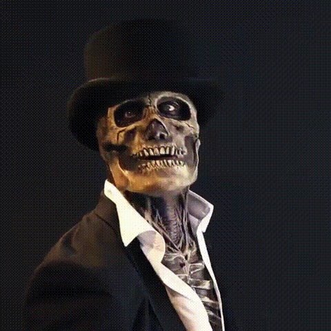 Spooky Skull Mask Hat for Halloween Costume - Cofik