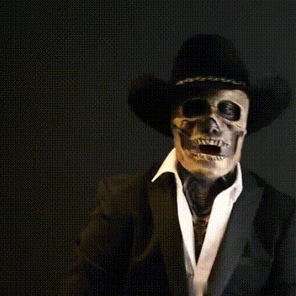 Spooky Skull Mask Hat for Halloween Costume