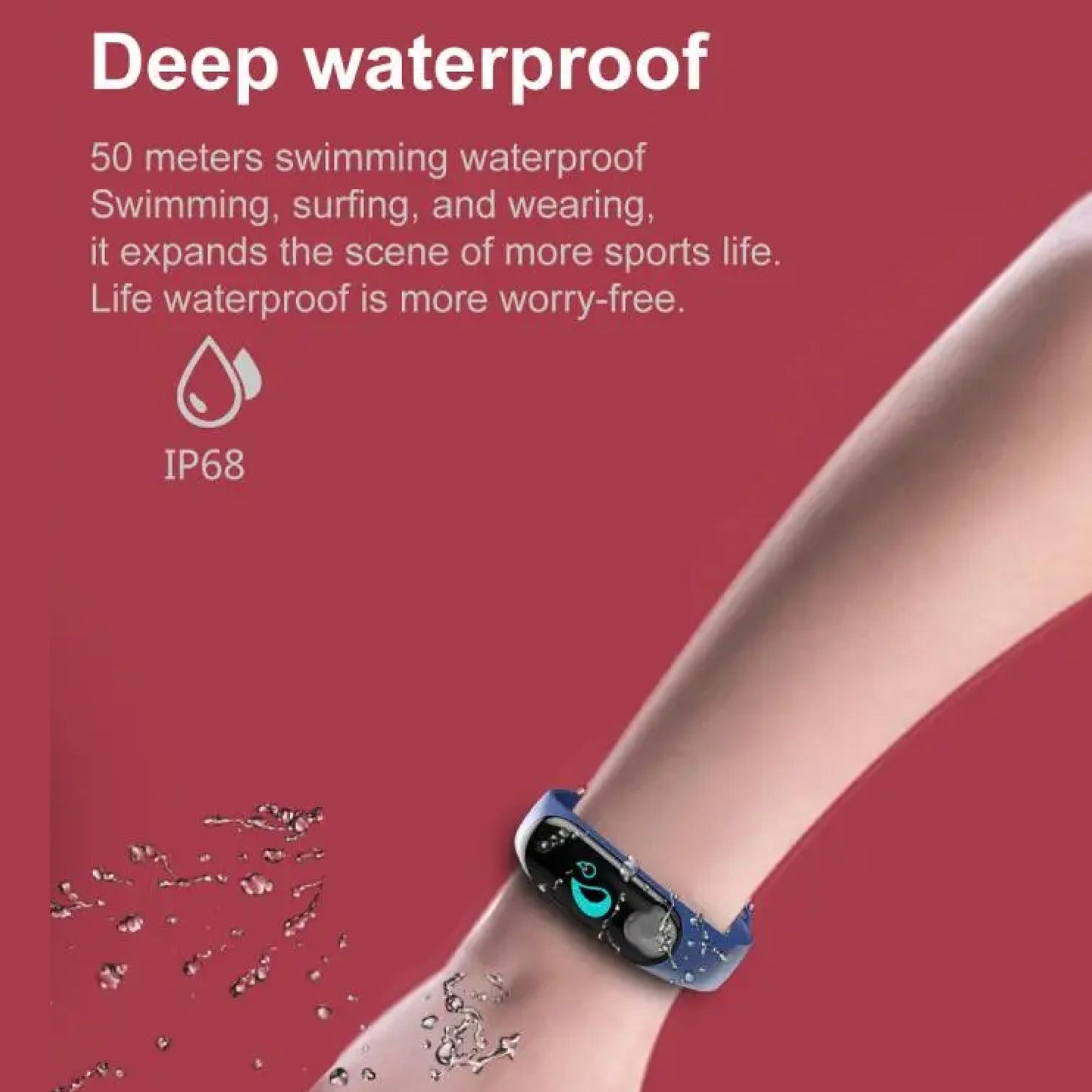 Advanced Fitness Watch with Blood Pressure Tracker
