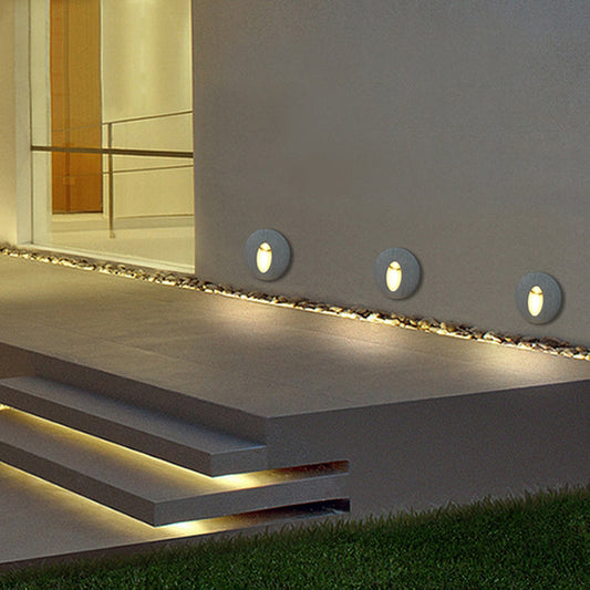 Stylish Round Outdoor LED Wall Lamp for Halls - Cofik