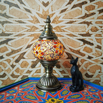 Classic Elegant Glass Metal Table Lamp