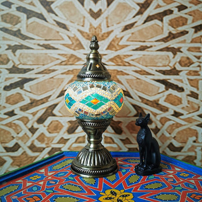 Classic Elegant Glass Metal Table Lamp
