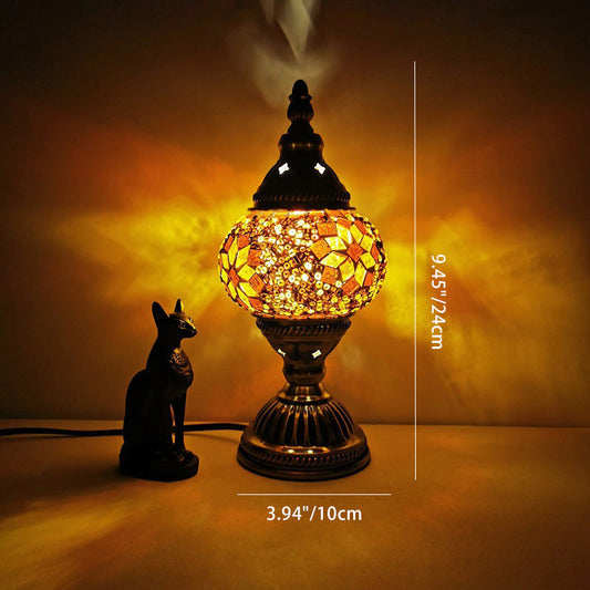 Classic Elegant Glass Metal Table Lamp - Cofik