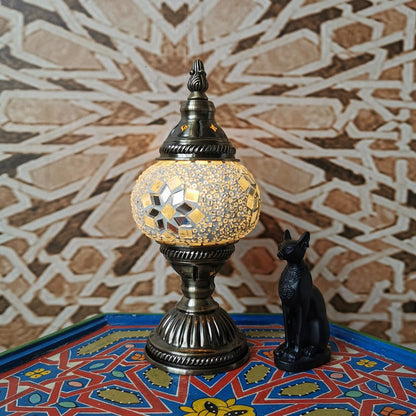 Classic Elegant Glass Metal Table Lamp