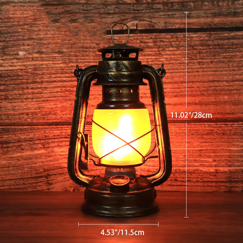 Classic Rustic Round LED Table Lamp
