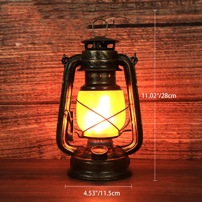 Classic Rustic Round LED Table Lamp